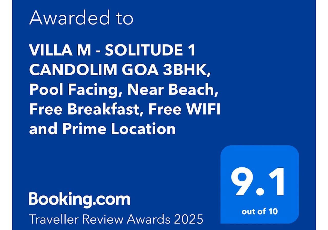 Villa M - Solitude 2 Candolim Goa 3Bhk, Pool Facing, Near Beach, Free Breakfast, Free Wifi And Prime Location Екстериор снимка